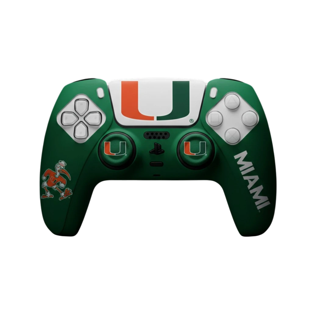 Miami Hurricanes PS5 Starter Kit - Bundle for PS5 and Xbox by VarsityGripz