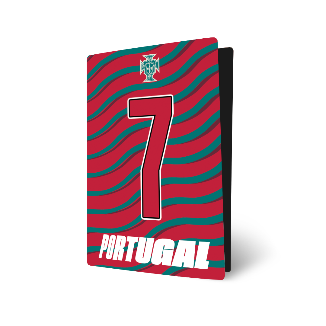 Portugal Ronaldo CR7 PS5 Disc Wrap — Red