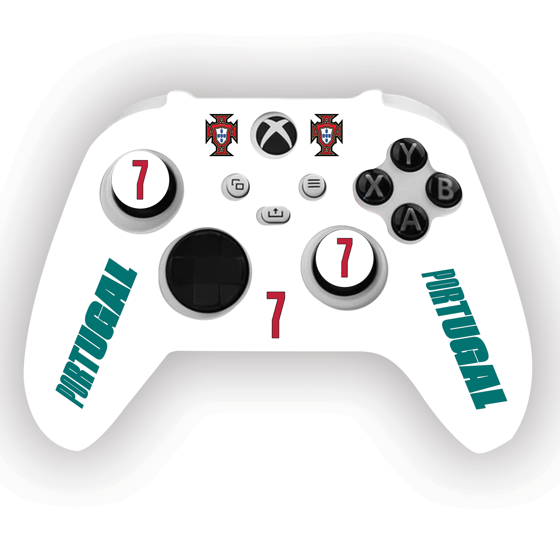 Portugal Ronaldo CR7 Xbox Controller Starter Kit — White