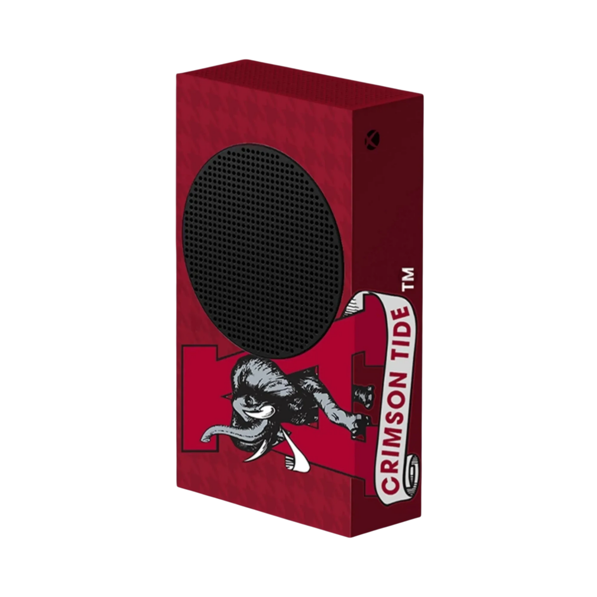 Alabama Red Vintage VarsityWrapz - Close-up of console wrap material