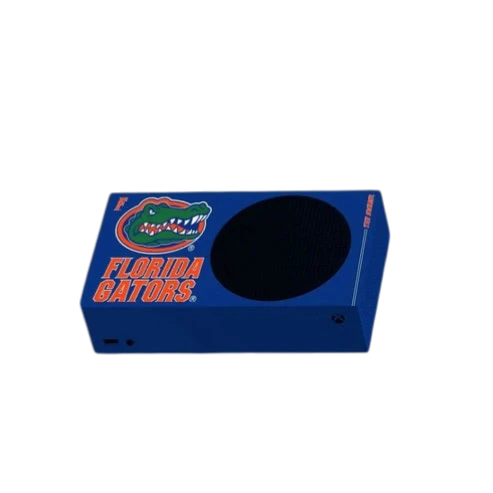 Florida Gators Xbox X/S VarsityWrapz - Close-up of console wrap material