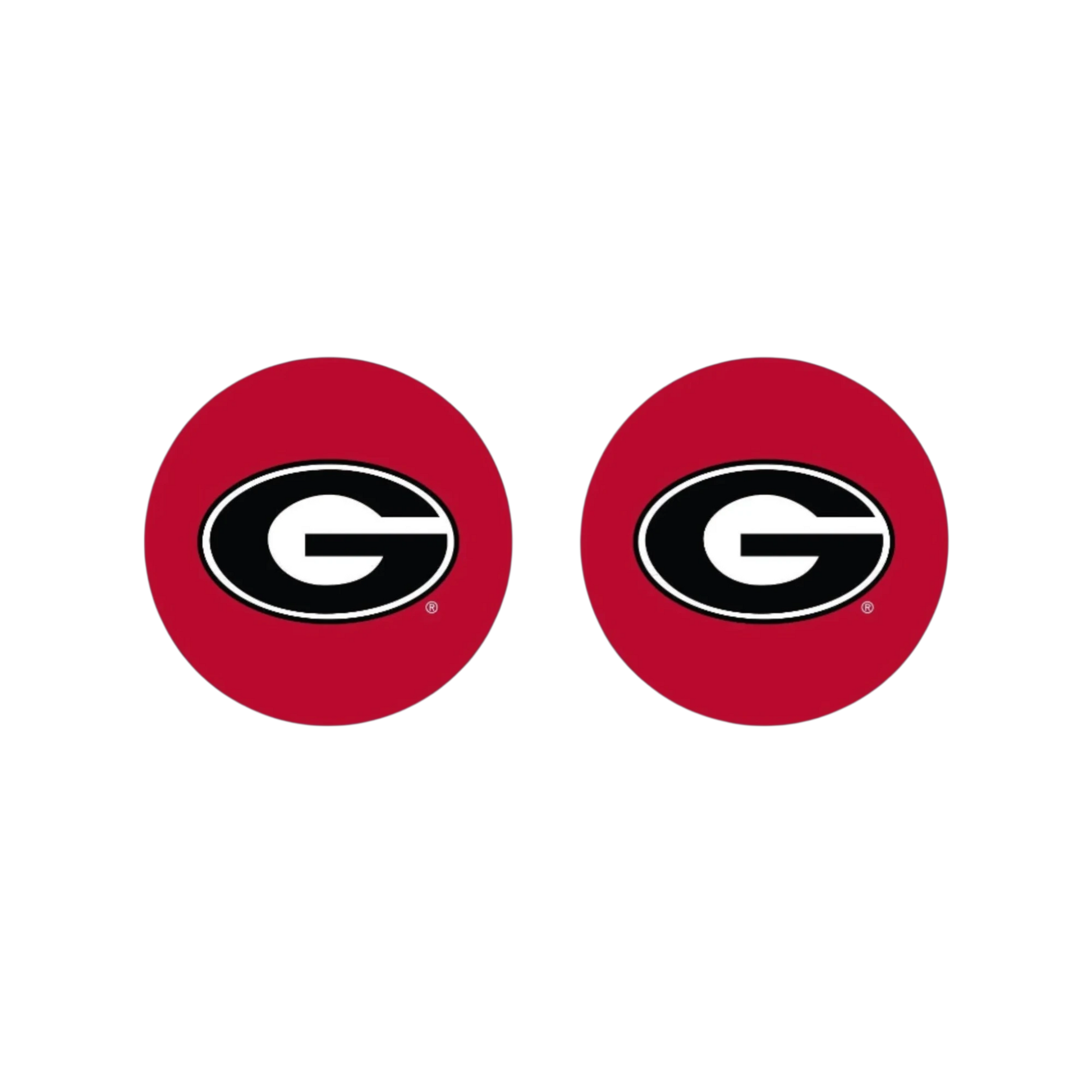 Georgia Bulldogs Thumbgripz | Pack of 2 Pairs - Close-up of thumb grips material