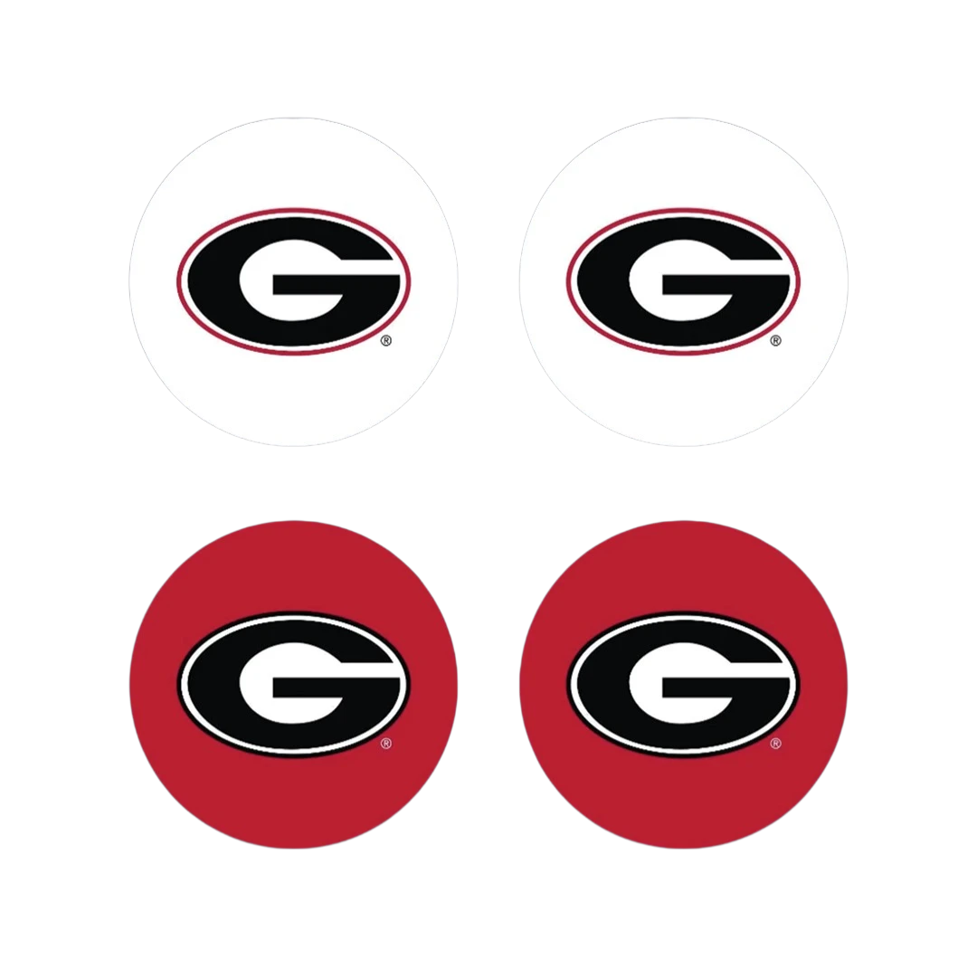 Georgia Bulldogs Thumbgripz | Pack of 2 Pairs - Thumb Grips for PS5 and Xbox by VarsityGripz