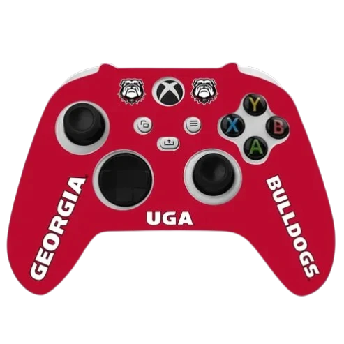 Georgia Bulldogs VarsityGripz - Close-up of controller cover material