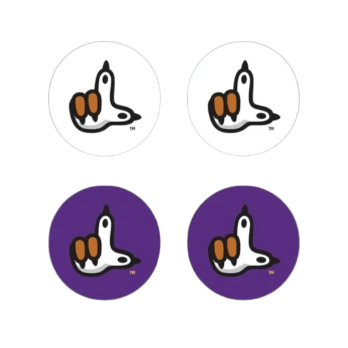 LSU ThumbGripz | Pack of 2 Pairs - Close-up of thumb grips material