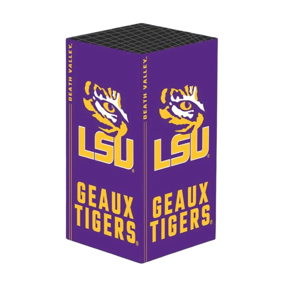 LSU Xbox X/S VarsityWrapz - Console Wrap for PS5 and Xbox by VarsityGripz