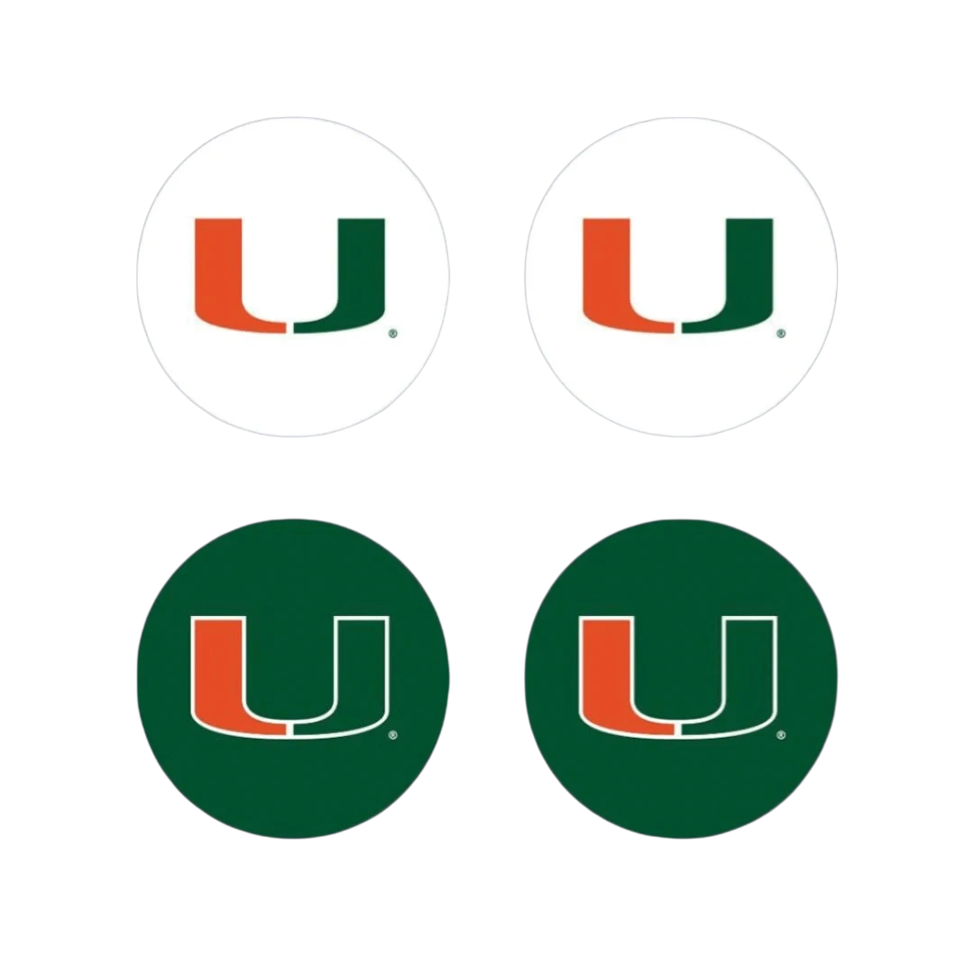 Miami Hurricanes Thumbgripz | Pack of 2 Pairs - Thumb Grips for PS5 and Xbox by VarsityGripz