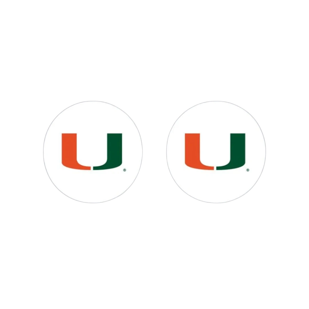 Miami Hurricanes Thumbgripz | Pack of 2 Pairs - Close-up of thumb grips material