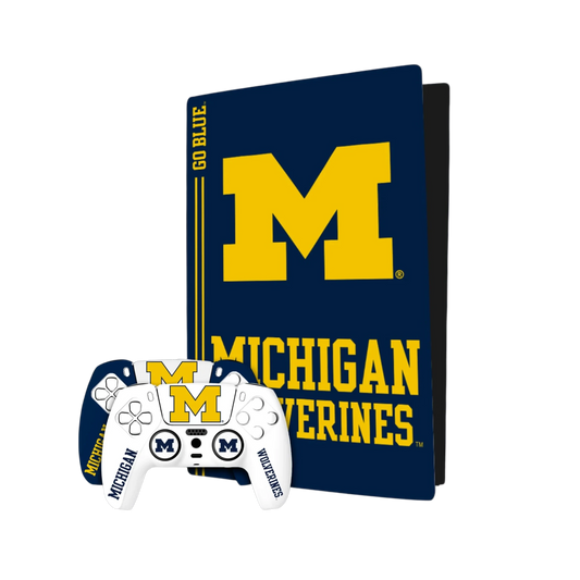 Michigan Wolverines PS5 Pro Pack - Premium quality design detail