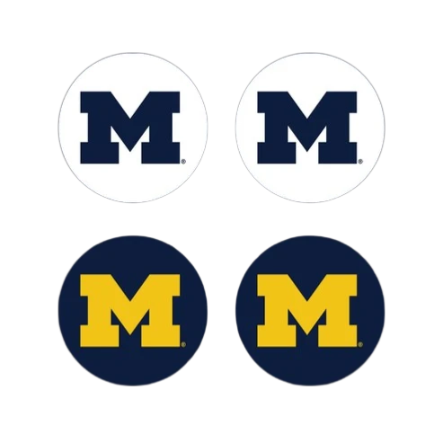 Michigan Wolverines ThumbGripz | Pack of 2 Pairs - Close-up of thumb grips material
