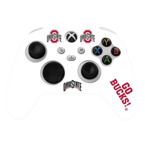Ohio State VarsityGripz - Close-up of controller cover material
