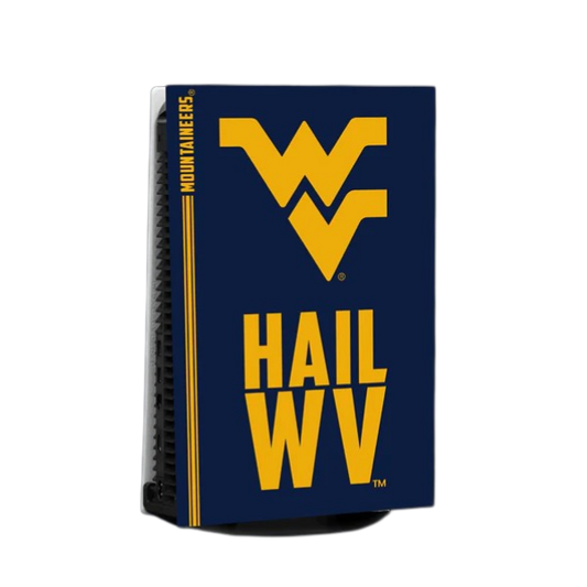 WVU PS5 VarsityWrapz - Console Wrap for PS5 and Xbox by VarsityGripz